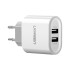 Зарядное устройство Ugreen CD104 2xUSB 3.4A Charger (White) (20384)