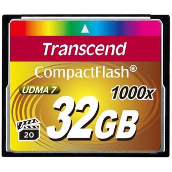 Карта пам'яті Transcend 32Gb Compact Flash 1000x (TS32GCF1000) Карта пам'яті Transcend 32Gb Compact Flash 1000x (TS32GCF1000)