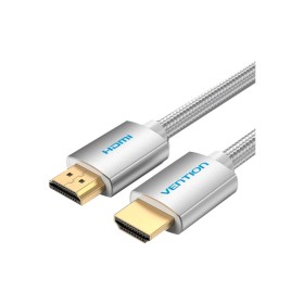 Кабель мультимедийный HDMI to HDMI 10.0m V2.0 4K 60Hz Silver Metal Type Vention (AABIL)