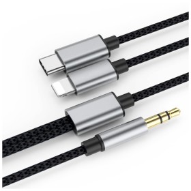 Кабель мультимедийный MH-232 AUX 3.5mm - USB Type-C - Lightning XoKo (XK-MH-232)